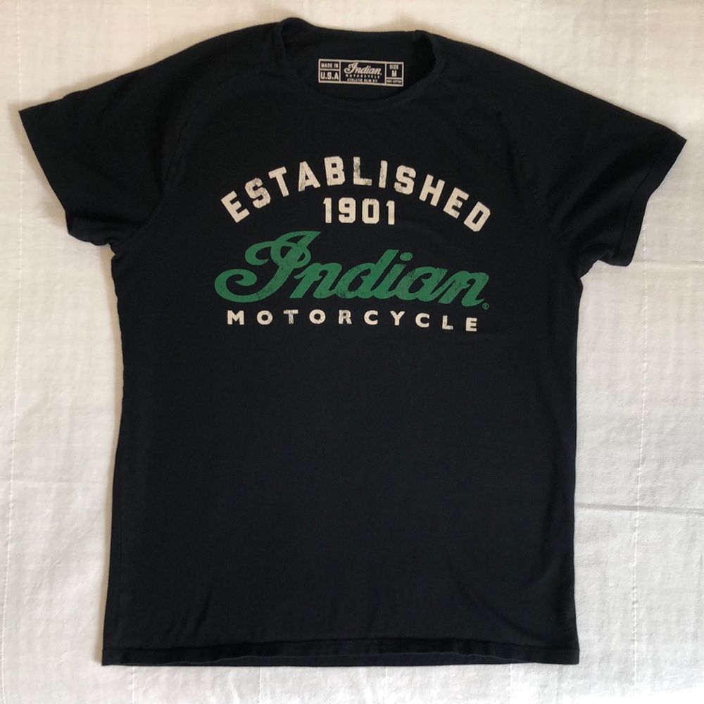 MENS Indian Motorcycle Tee shirt Medium Black